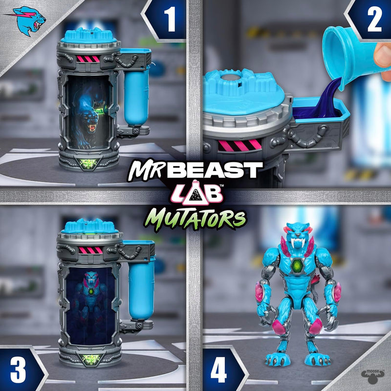 MrBeast Lab Mutators Mech Chamber Iconic Panther Action Figure - Image 4