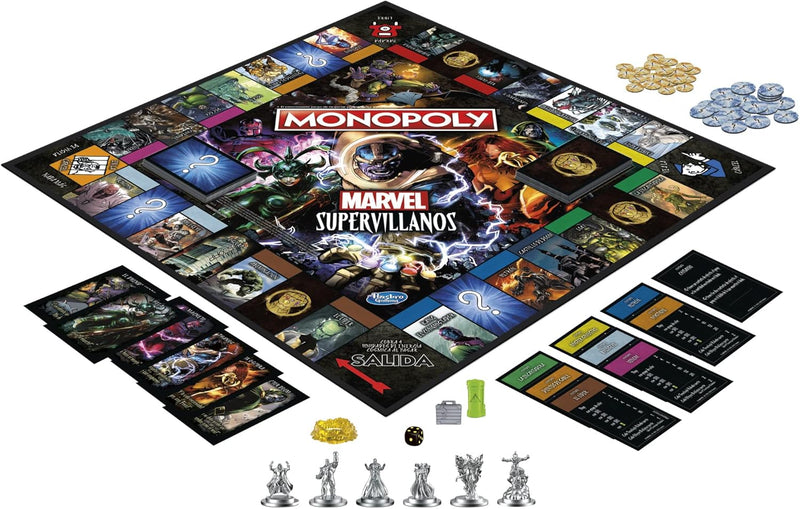 Monopoly: Marvel Super Villains Edition, side angle