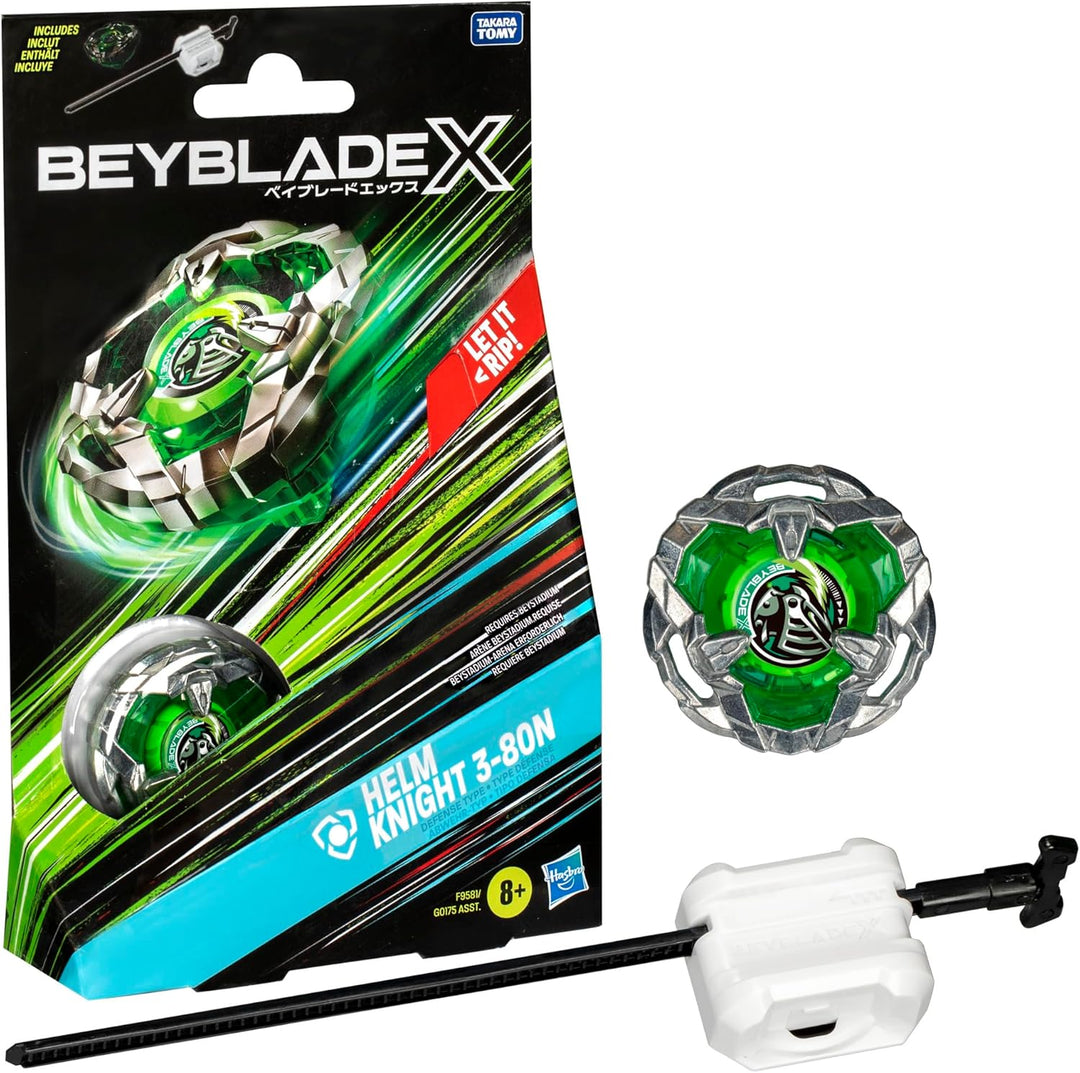 Beyblade X Helm Knight 3-80N Starter Pack Top and Launcher