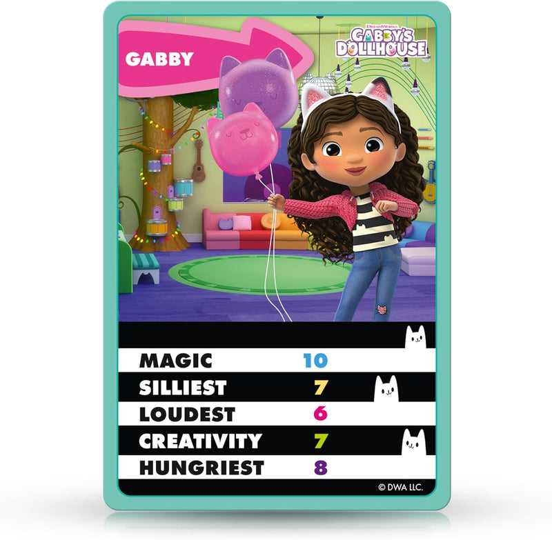 Top Trumps Gabbys Dollhouse Kids Junior Card Game