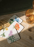 Wild Flowers Set of 4 Coasters close up detail