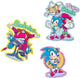 Sonic The Hedgehog Set Of 4 Pins