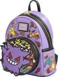 Loungefly Pokemon Gengar Embroidered Wagara Mini Backpack, alternate view