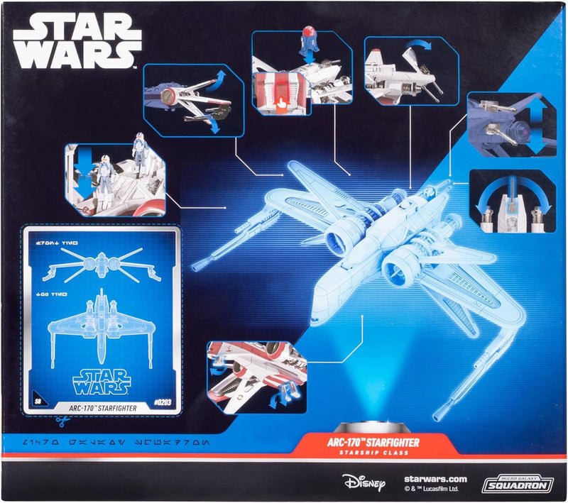 Star Wars Micro Galaxy ARC 170 Statrfighter Deluxe Vehicle - Image 5