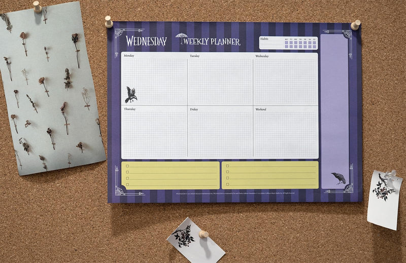 Wednesday A4 Weekly Planner design detail