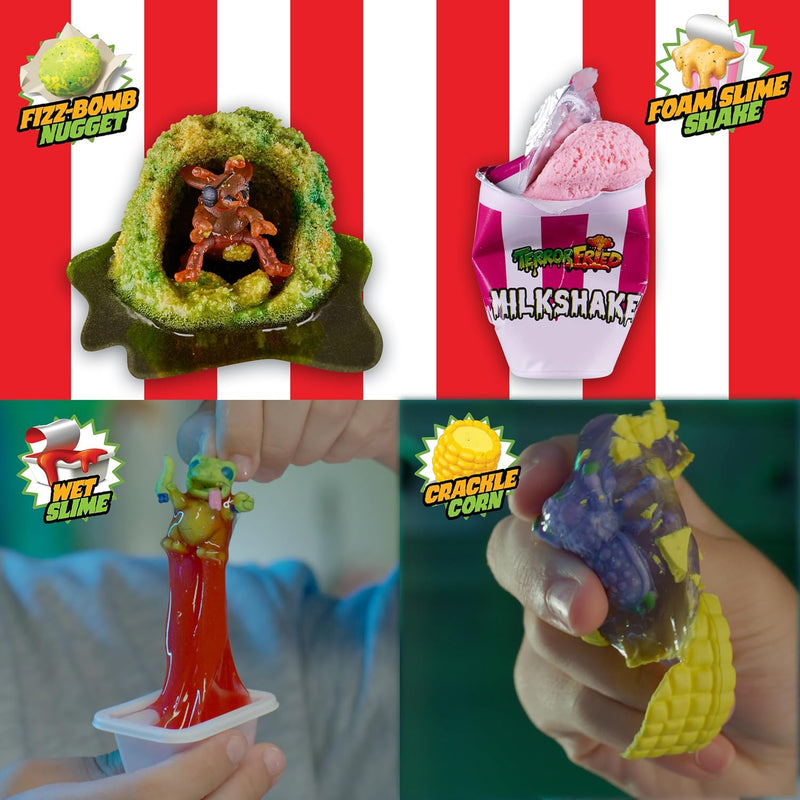 Terror Fried Nasty Nibbles, Gross collectables with slime, close-up detail