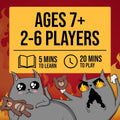 Exploding Kittens: The Board Game, size reference