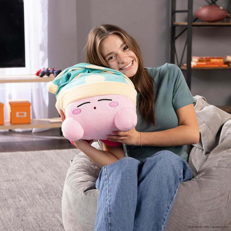 Tomy Knitted Kirby Sleeping Mega Plush - Image 3