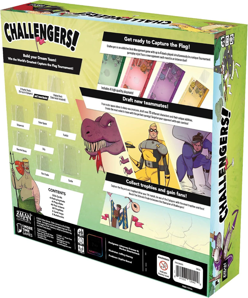 Challengers Board Game, packaging shot