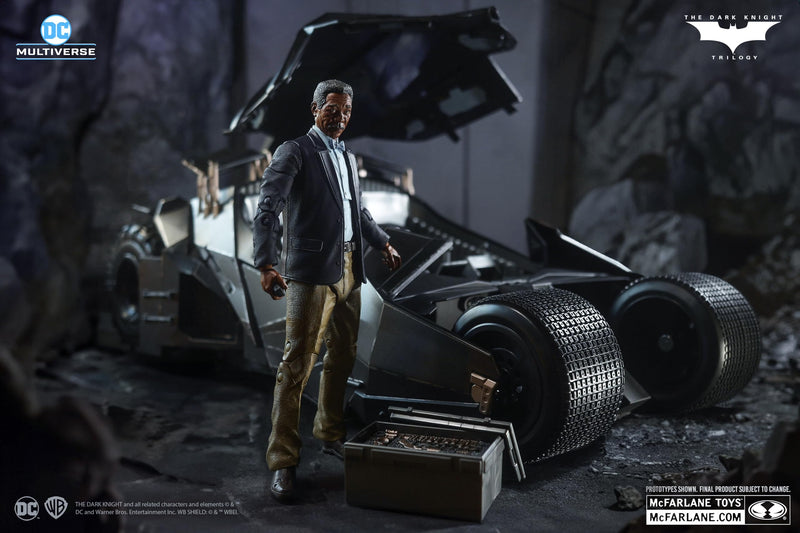 DC Multiverse Lucius Fox & Tumbler (The Dark Knight Rises) G, rear view