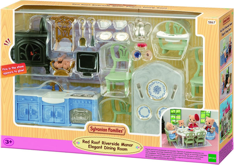 Sylvanian Families Red Roof Riverside Manor Elegant Dining Room