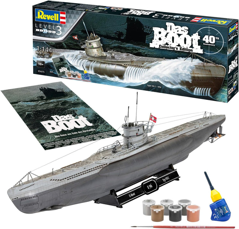 REVELL 05675 Das Boot Movie 40 Years Collector's Ed. 1:144 Scale Model Set