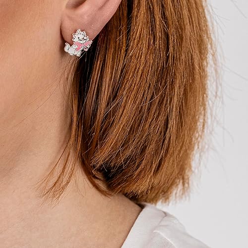 Disney Aristocats Marie Silver Plated Stud Earrings - Image 2
