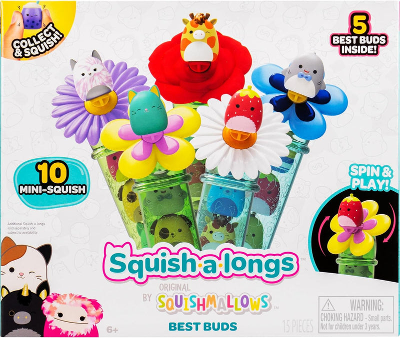 Squishmallows Squish-a-longs Collect & Display Best Buds Bundle