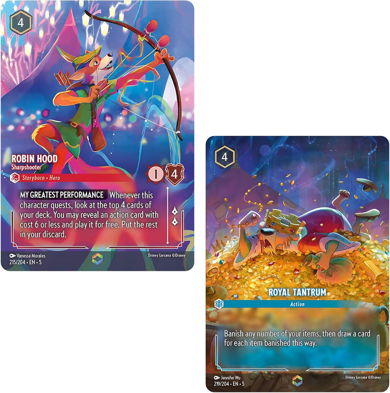 Disney Lorcana TCG Shimmering Skies Set 5 - Booster Pack, close-up detail
