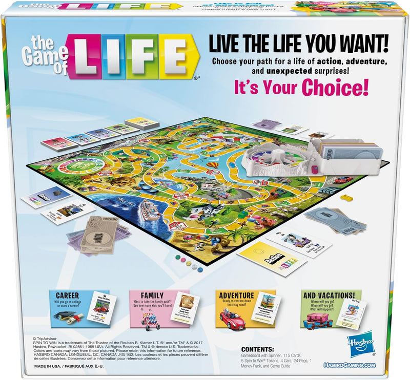 Hasbro Gaming - Game Of Life, packaging shot