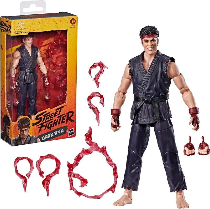 Dark Ryu Street Fighter Action Figure (Case of 6) close up detail