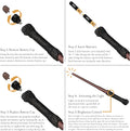 The Noble Collection Harry Potter's Illuminating Wand, side angle