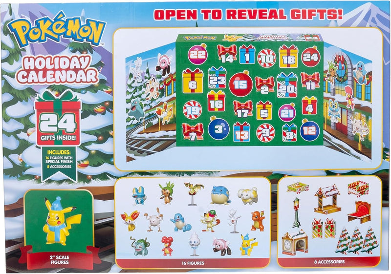 Pokemon Holiday Advent Calendar, side angle