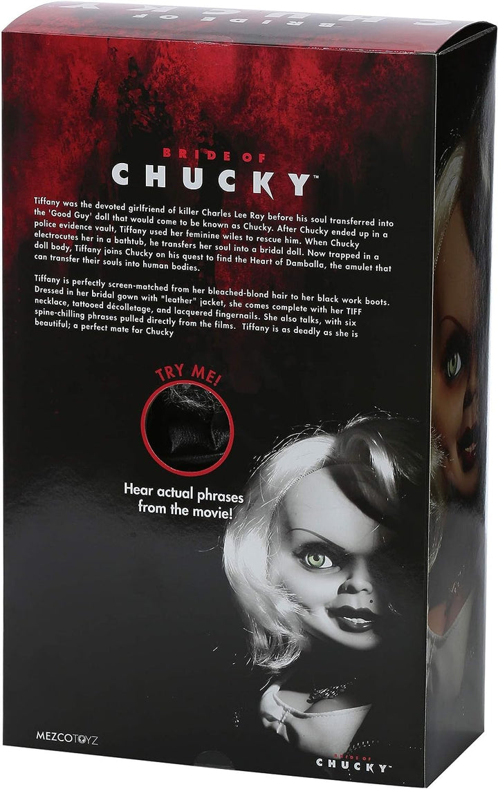 Child's Play Bride of Chucky Tiffany Talking Mezco Mega-Scale 15-Inch Doll *Exclusive