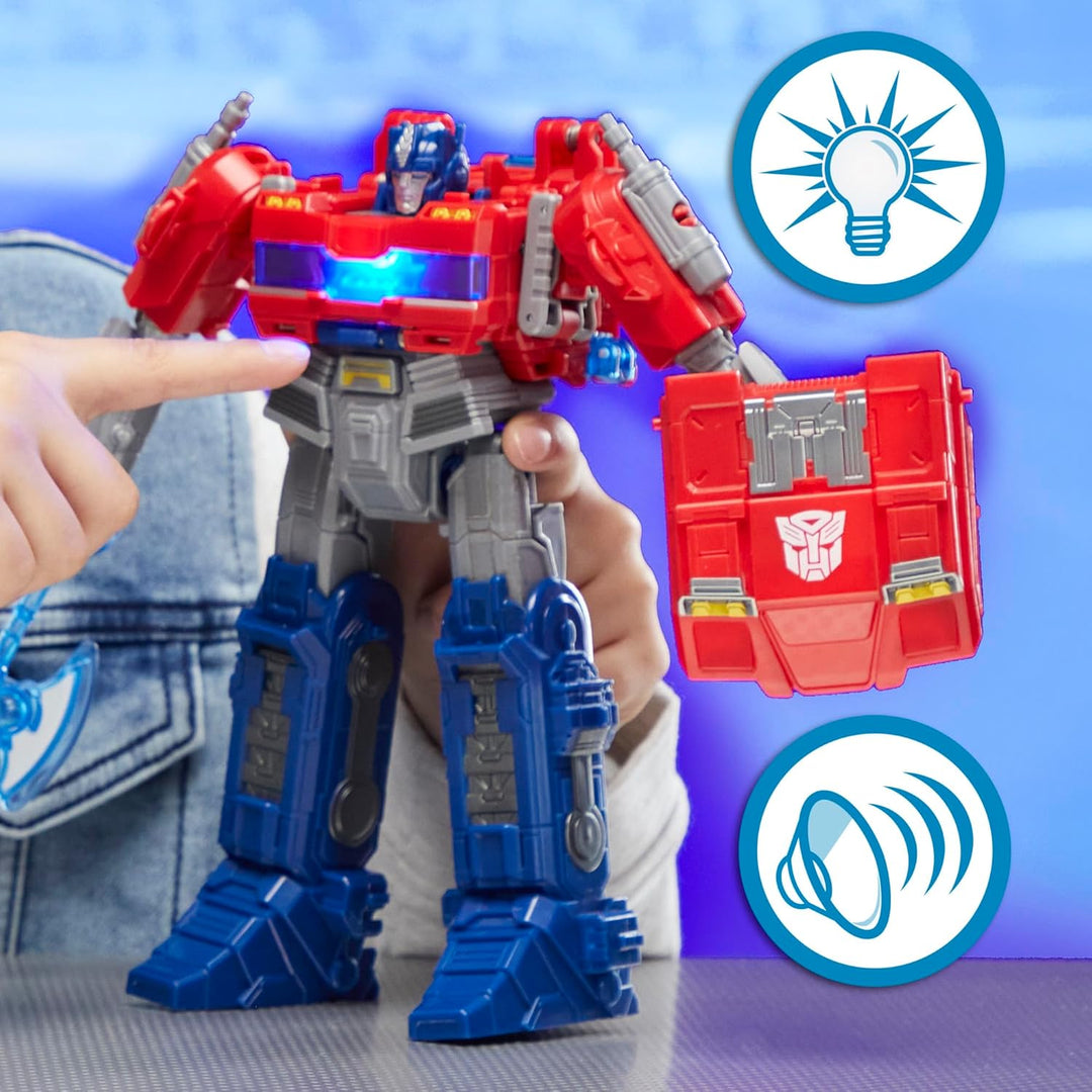 Transformers One Power Flip Optimus Prime (Orion Pax) Action Figure