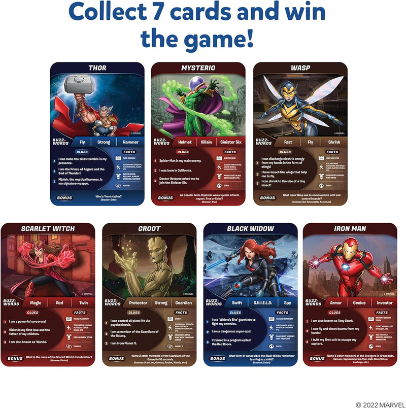 Skillmatics Guess in 10 Marvel, rear view