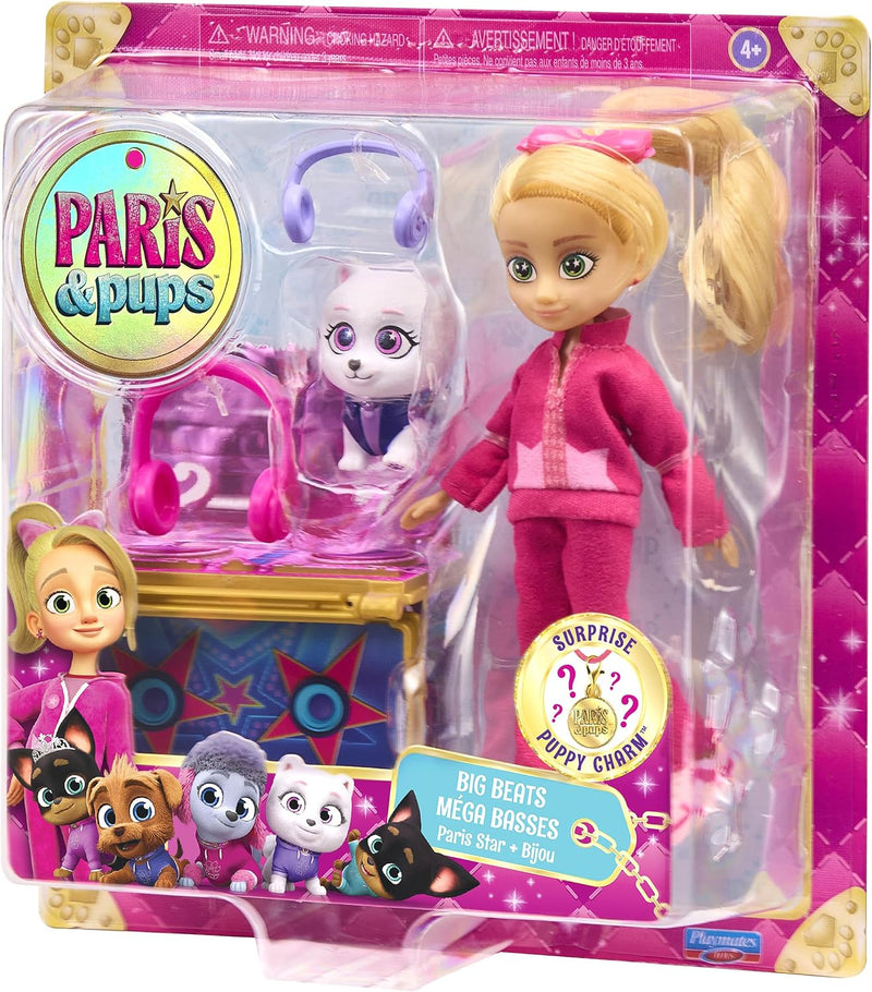 Paris and Pups Big Beats Doll side angle