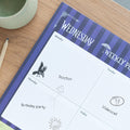 Wednesday A3 Weekly Planner side angle