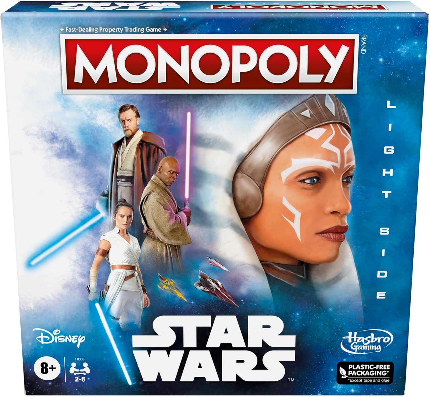 Infinity Monopoly Monopoly: Star Wars Light Side Edition Board, Star Wars Jedi Game ...
