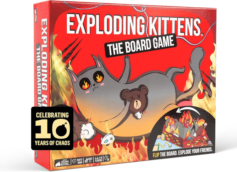 Exploding Kittens: The Board Game, rear view