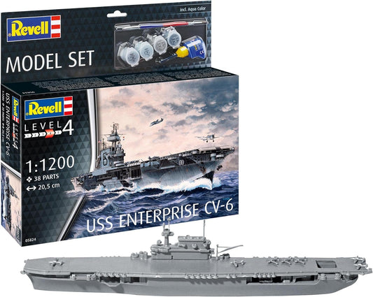 REVELL Model Set USS Enterprise CV 6 1:1200 Model Set