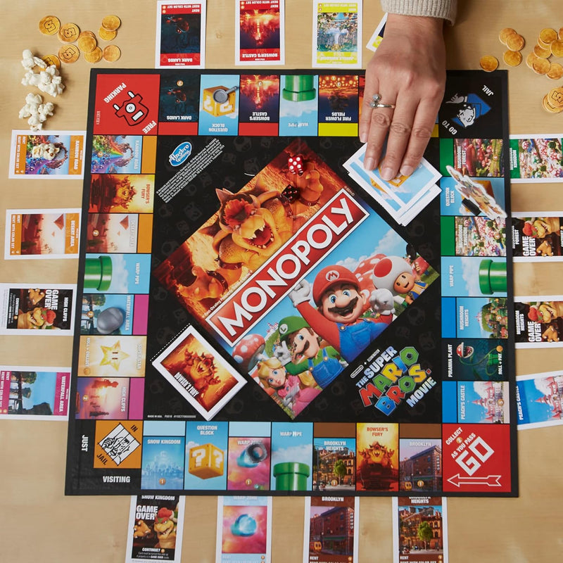 Monopoly The Super Mario Bros. Movie Edition, size reference