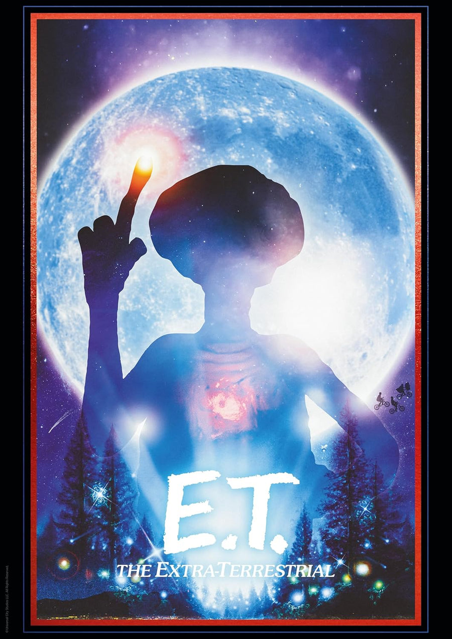 E.T. Silhouette A3 Art Print – Limited Edition of 995 – 300gsm Textured Paper – Hand Numbered – Certificate of Authenticity – Officially Licensed