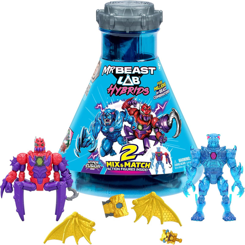 Mr Beast Lab Hybrids - 2 Mix & Match Hyper Fusion Figures