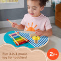 Fisher-Price Wood Toddler Toy Musical Table, side angle