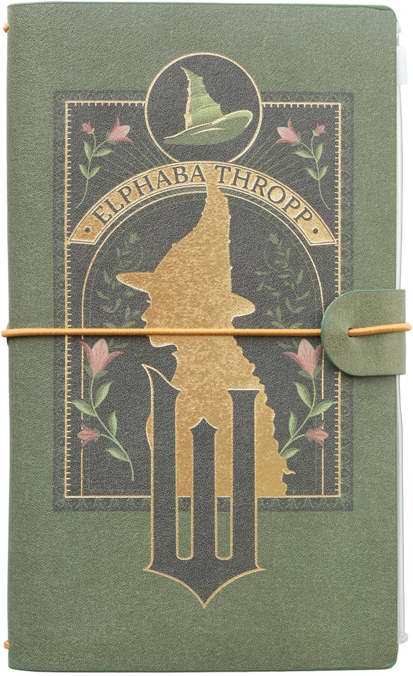 Grupo Erik Travel Journal Notebook - Wicked Merchandise | Travel Accessories For Women & For Men, Travelling Essentials, Diary Planner Notebook | Elphaba Wicked Gifts Under 15 Pounds