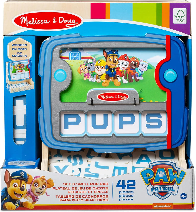 Melissa & Doug PAW Patrol Wooden See & Spell Game - Image 3