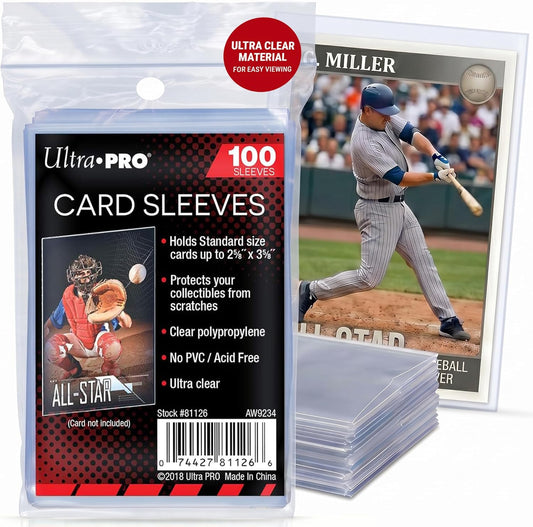 Ultra Pro Clear Soft Card Sleeves 100-Pack Standard Size