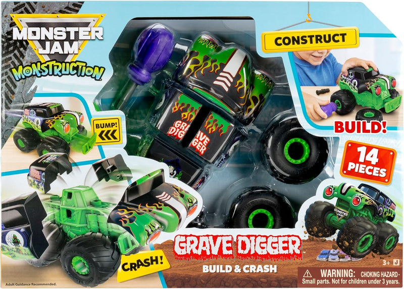 Monster Jam 8'' Monstruction Build & Crash Grave Digger