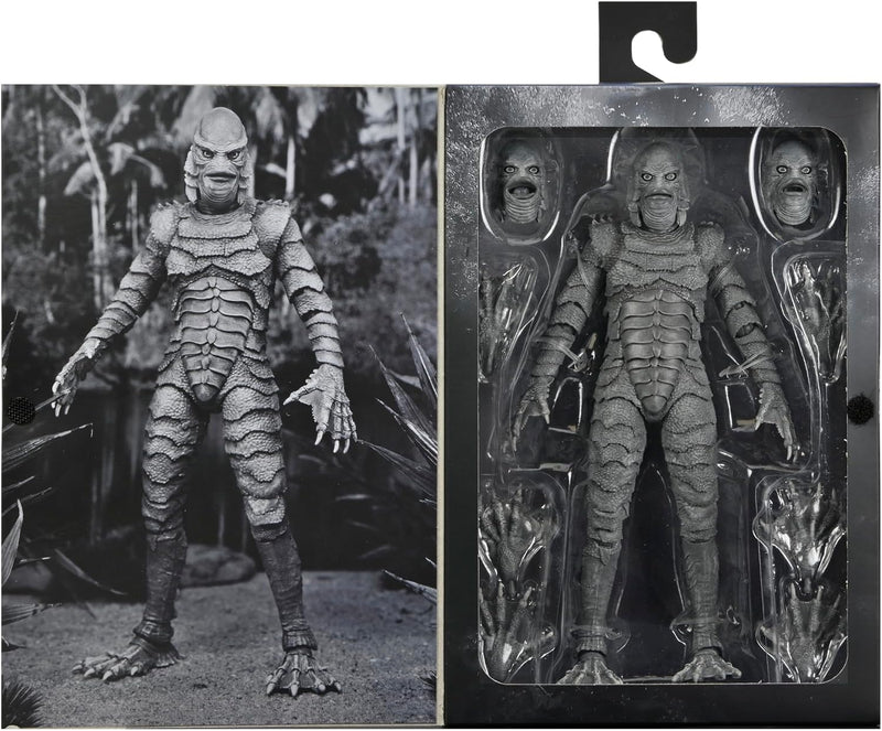 Creature from the Black Lagoon Black & White Ultimate 7" Scale Action Figure close up detail