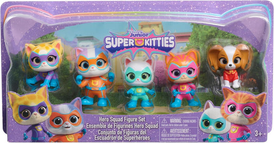 SuperKitties Collectible Hero Squad Figure Set