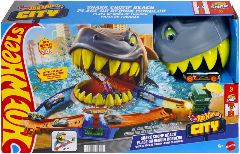 Hot Wheels City Shark Beach Playset