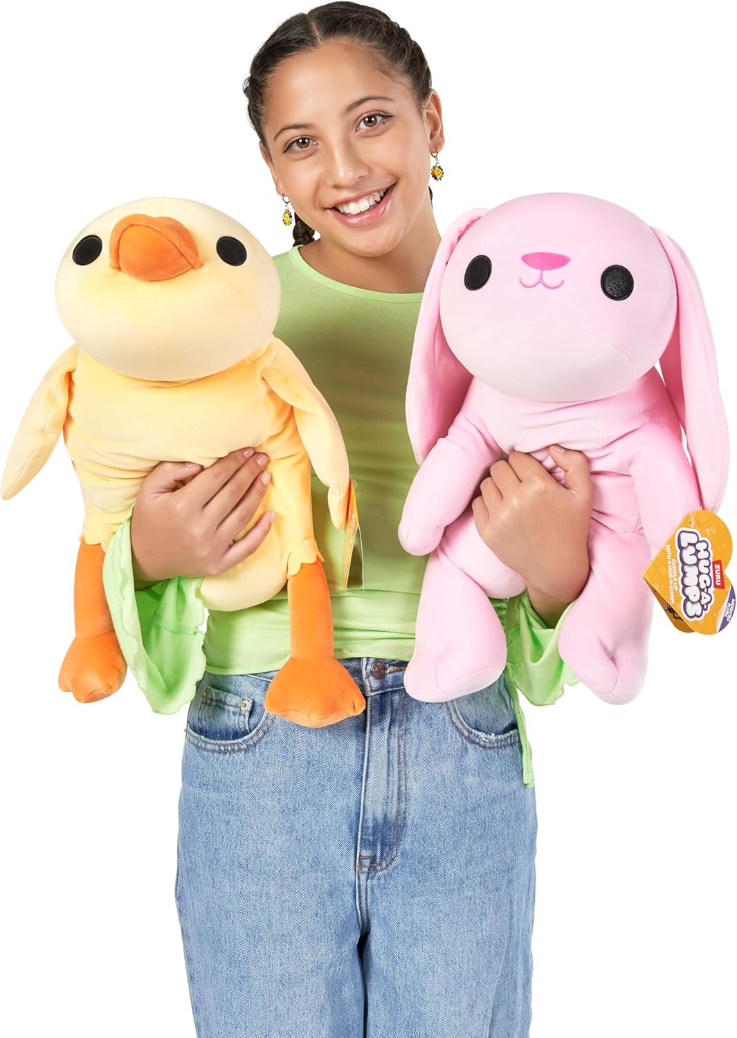 Hug-A-Lumps Weighted Plush Hazel the Pink Bunny