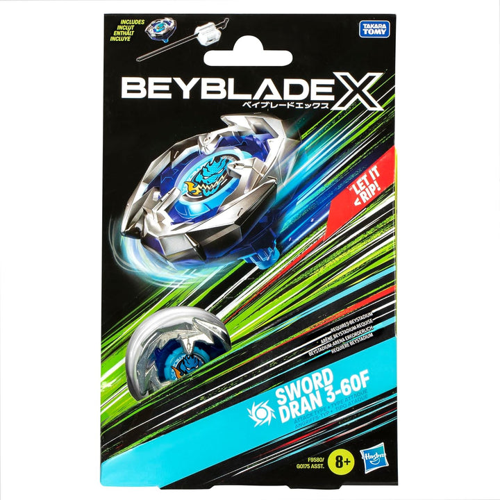 Beyblade X Sword Dran 3-60F Starter Pack Top and Launcher