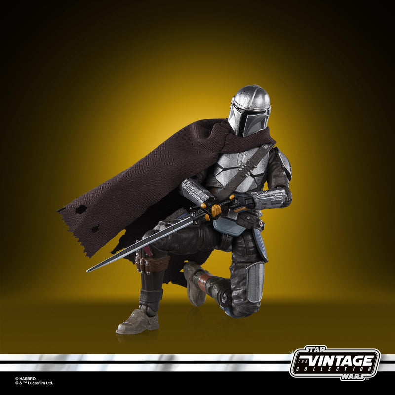 The Mandalorian Figure Star Wars Vintage Collection, in display