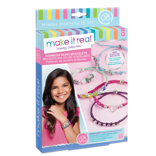 Rainbow Bling Bracelets Jewelry Set