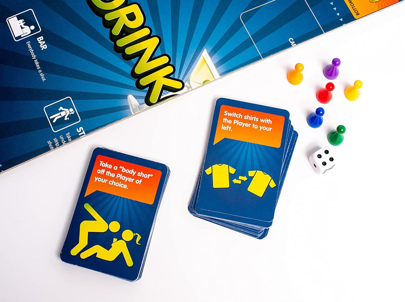 Drinkopoly - the King of Drinking Games, side angle