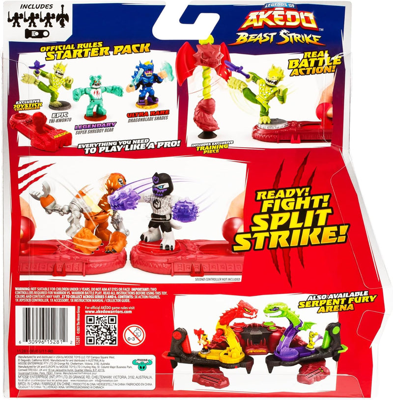 Akedo Legends Beast Strike Starter Set, size reference