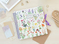 Wild Flowers 26x26cm 40 Pages Scrapbook Photo Album side angle