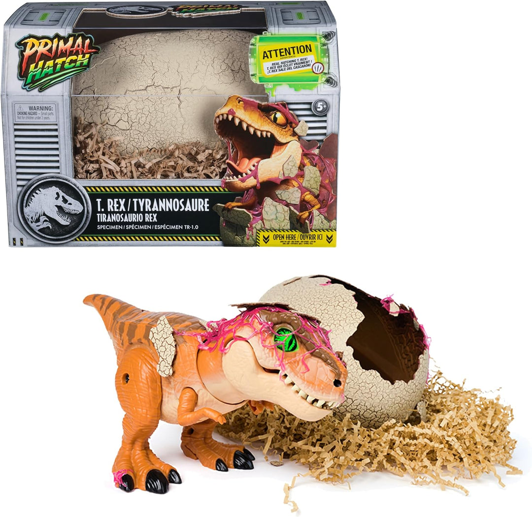 Jurassic World Primal Hatch Interactive Hatching T.Rex Dino Egg